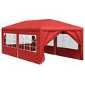 vidaXL Párty stan 600 x 300 x 255 cm Červená PE a oceľ
