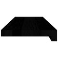 vidaXL Okenný parapet 2 ks hnedočierná 70x20x2 cm dubový masív