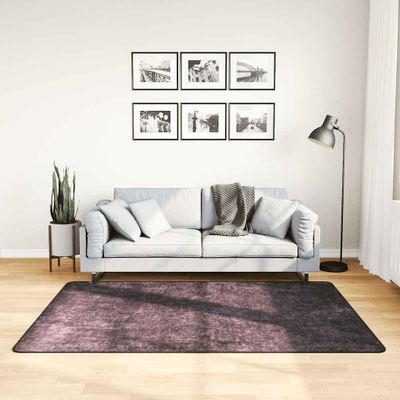 vidaXL Prateľný koberec 120x180 cm antracitový