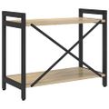 vidaXL Regál na knihy 60 x 30 x 50 cm Kompozitné drevo Sonoma dub