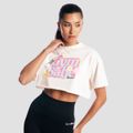 Dámske tričko GymBabe Cream - GymBeam, veľkosť M