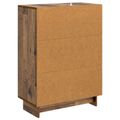 vidaXL Servírovacia skriňa Staré drevo 66 x 34,5 x 90 cm