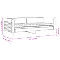 vidaXL Denná posteľ s matracom žltá 80x200 cm zamat