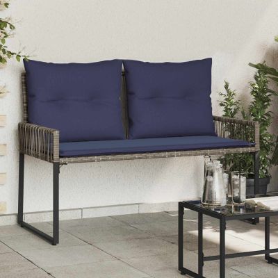 vidaXL Vonkajšia lavička 2 -Seater 4 ks 110 x 59 x 82 cm polyratan