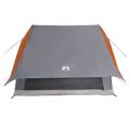 vidaXL Rodinný stan so strechou Šedá a oranžová 256 x 256 x 185 cm
