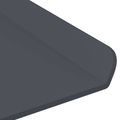 vidaXL Závesná polica 2 ks Antracit 80 x 18 x 2,5 cm Oceľ