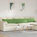 vidaXL Vankúše na pohovku 2 pcs Svetlo zelená 200 x 40 cm