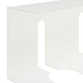 vidaXL Úložný box na káble pod stôl 2 ks Biela 43 x 12 x 10 cm Oceľ