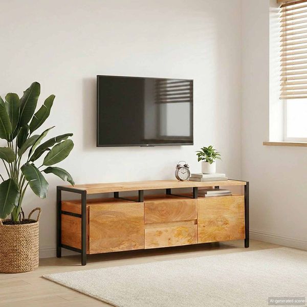 vidaXL Úložné skrine Hnedá 110 x 30 x 40 cm Masívne mango drevo