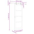 vidaXL Posuvné dvere ORKDAL 73,5 x 211 cm Borovicový masív Prírodná