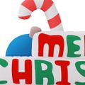 vidaXL Nafukovacia dekorácia "Merry Christmas" s LED diódami 197 cm