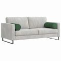 vidaXL Podložkové vankúše 2 pcs Tmavozelená Ø 25 x 70 cm