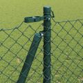 vidaXL Pletivový plot s betónovým podstavcom 25 x 1,2 m Zelená
