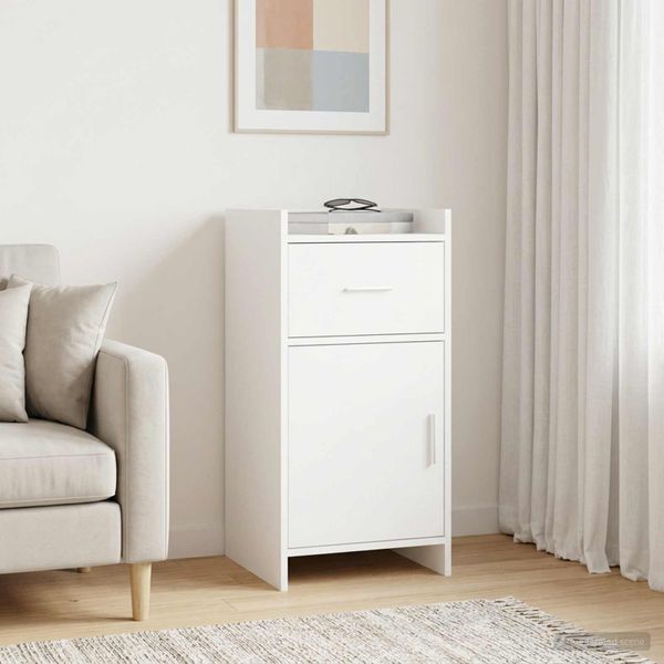 vidaXL Servírovacia skriňa Biela 40 x 36 x 80 cm Kompozitné drevo