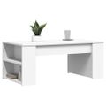 vidaXL Konferenčný stolík biely 102x55x42 cm kompozitné drevo