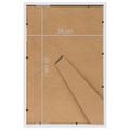 vidaXL Fotorámiky na stôl, koláž 3 ks, biele 28x35 cm, MDF