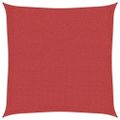 vidaXL Tieniaca plachta 160 g/m², červená 3,6x3,6 m, HDPE