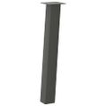vidaXL Nohy ku konzolovému stolíku 4 ks, antracitové, 72 cm, oceľové