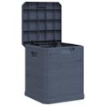 vidaXL Záhradný úložný box antracitový 90 l