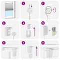 vidaXL Plisovaná roleta bordová červená 115x200 cm šírka látky 114,4 cm polyester