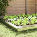 vidaXL Slimákové zábrany 16 ks 100 x 3,5 x 25 cm Nerezová oceľ