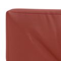 vidaXL Vankúš na paletu VIANEN 100% polyester Červená 120 x 40 x 12 cm