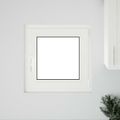 vidaXL Otočné a sklopné okno do suterénu RISOR 60 x 60 cm PVC a sklo