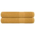 vidaXL Saunové osušky FROGN 2 ks zlaté 80x200 cm 360 g/m²
