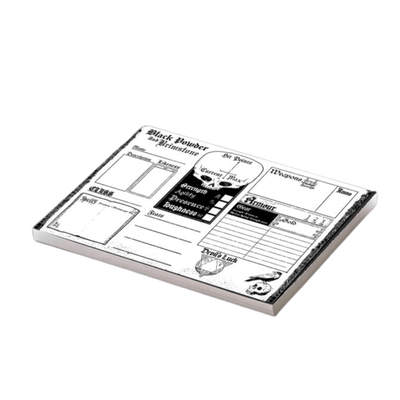 Black Powder And Brimstone – Character Sheets