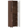 vidaXL Highboard FLORIN 60 x 35 x 182 cm Hnedý dub Kompozitné drevo