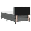 vidaXL Posteľ s pružinovým rámom Tmavo šedá 200 x 80 cm látka