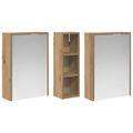 vidaXL Set kabinetov do kúpeľne 3 ks 106 x 16 x 62,5 cm