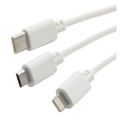 Nabíjačka USB 3in1 (micro USB, iPhone, USB C)