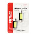 LED CANBUS COB3 Festoon C5W C10W C3W 39mm White 12V