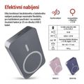 Powerbanka EMOS WI 1046 /B0551GY/, 10 000 mAh, 20 W + Wireless, sivá