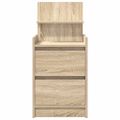 vidaXL Nočné skrinky s 2 zásuvkami 2 ks dub sonoma 38x34x80 cm