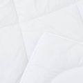 vidaXL Zimný prehoz 202 x 201 x 5 cm Zima Polyester Biela Priedušná