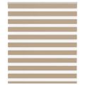 vidaXL Zebrová roleta pieskovo hnedá 125x100 cm šírka látky 120,9 cm polyester