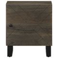 vidaXL Nočné stolíky 2 ks, čierne 40x33x46 cm, mangový masív