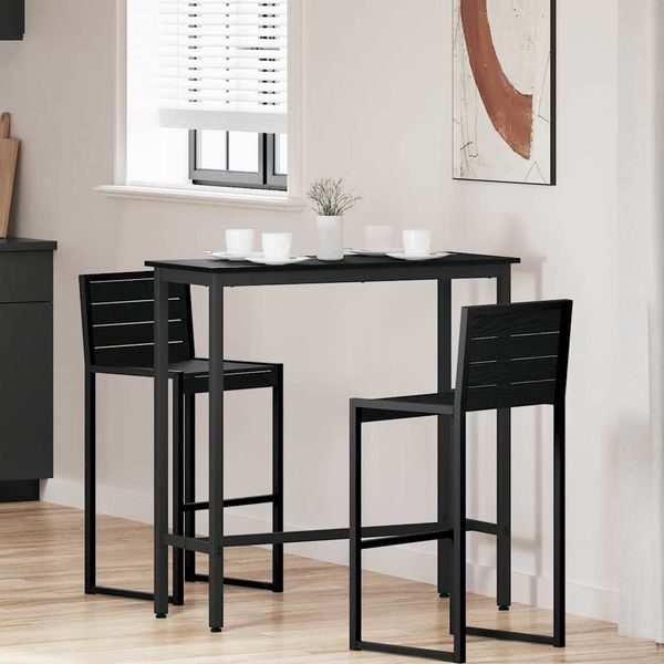 vidaXL stôl Čierny dub 100 x 40 x 100,5 cm Inžinierske drevo a oceľ