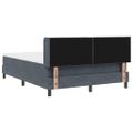 vidaXL Posteľ s pružinovým rámom Tmavo šedá 200 x 140 cm Zamat