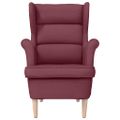 vidaXL Kreslo Wine Red 74x84x100 cm Látka