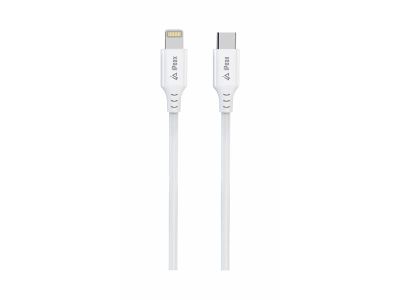 Kábel iPEAX 90010111 USB-C/Lightning 1 m biely