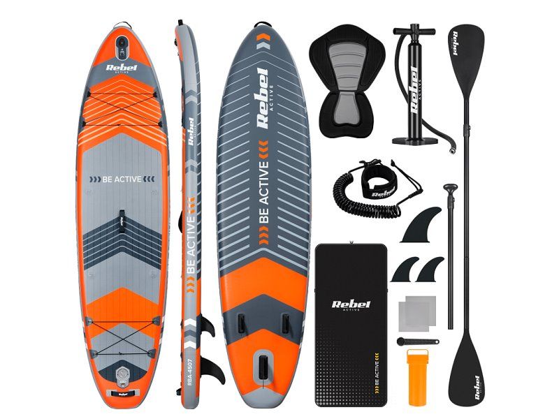 Paddleboard SUP REBEL ACTIVE RBA-4507-OR - ORANŽOVÝ 11'  335x84x15 cm