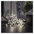 LED girlanda - perly, 1,2 m, 3x AA, vnútorné, teplá biela, časovač