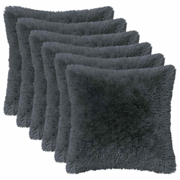 vidaXL Podložka s vankúšom HEERLEN 12 ks Antracitová PV fleece