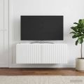 vidaXL Nástenná TV skrinka Biela 78,5 x 41 x 30 cm Kompozitné drevo