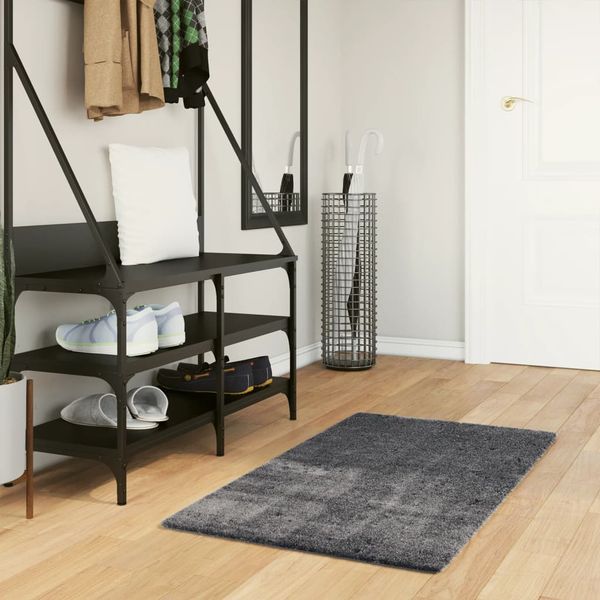vidaXL Koberec HUARTE krátky vlas mäkký umývateľný antracit 60x110 cm