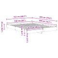 vidaXL Rám postele Čierny dub 203 x 153 x 25 cm Kompozitné drevo