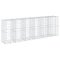 vidaXL Gabiónový kôš s krytom 600x100x200 cm pozinkované železo